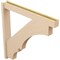 Ekena Millwork 6-in W x 46-in D x 46-in H Balboa Block Rough Cedar Woodgrain TimberThane Outlooker, Primed Tan OUTUR060X46X46BOA44RCPR - alternate 6